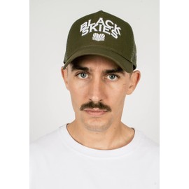 Blackskies® Team Baseball Cap | Herren Damen Schirm Premium Snapback Trucker Mütze Kappe Basecap Kappe Olive