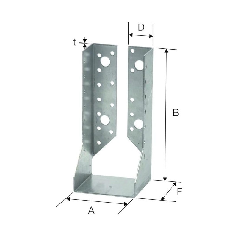Twin Pack Simpson Joist BSI 100 x 90 Hot-Dip Galvanised