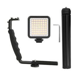 ABS 6000K Fill Light Desktop Tripod Handheld Ballhead Stabilizer Fixed Connection Bracket Accessory for OSMO Mobile2/3