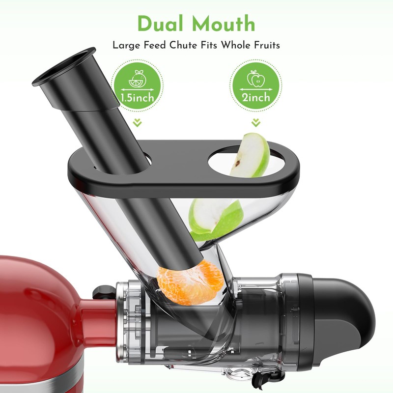 Cofun Juicer for KitchenAid Mixer, Slow Juicer Attachment, Cold Press
