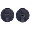 Kase 2 Pack Lens Cap Snap On/Clip On/Center Pinch Eco