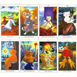 Tarot Card, Marseille Edition, Tarot Divination (Hodrovsky, Explane, Tarot, The Way Jodorowsky Explained Tarot to his Cat, Japanese Instruction Manual Included (English Language Not Guaranteed)