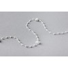 Replacement 89mm (3.5") Vertical Blind White Beaded Bottom Chain, 50