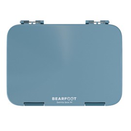 BEARFOOT Children's Lunch Box with Compartments, BPA-Free, Lunch Box, Bento Box, Lunch Box Girls & Boys, Snack Box with Dividers, Lunch Box for Nursery, School, Large (Blue)