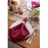 DII Everyday Collection, Fringed Solid Tabletop, Napkin Set, Wine, 6