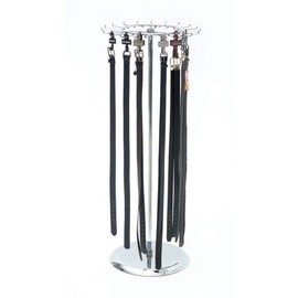 Belt Display Rack Revolving 20 Hook Chrome 52"H