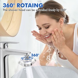 Water Filter Tap 360° Rotating WRA-Certified Hard Water Solution, 6x Long-Life Cartridges (18 Months) Universal UK Fit for Kitchen/Bathroom Stops Limescale