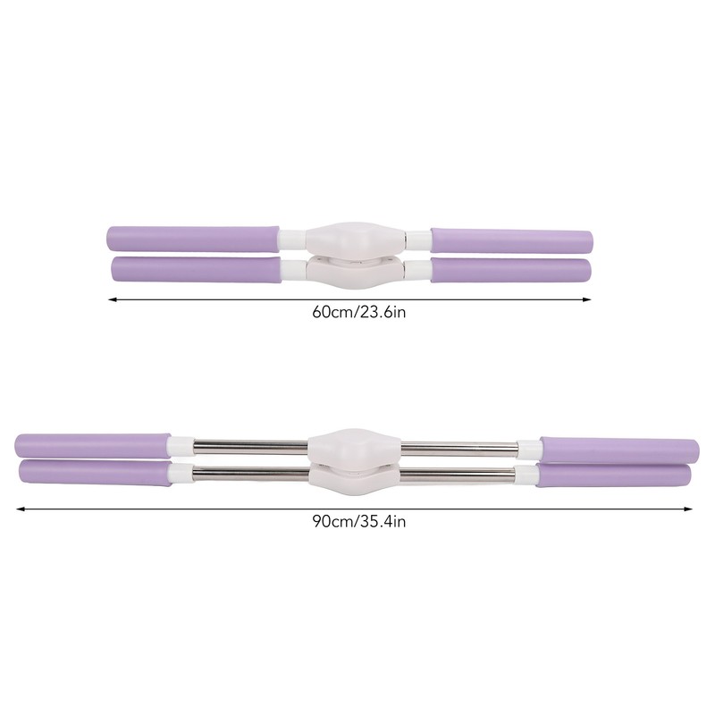 Yoga Pranayama Stick Purple Stainless Steel Correct Hunchback Open Shoulder