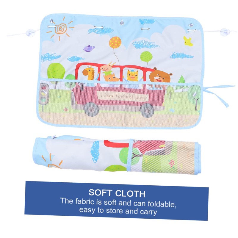 iplusmile Cartoon School Bus Car Window Sunshade Car Sunscreen for