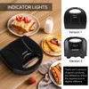 Aigostar Sandwich Maker with Non-stick Deep Grid Surface for Egg,