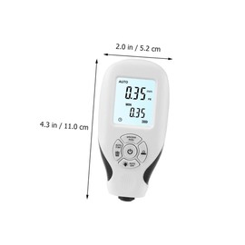 Baluue Coating Thickness Meter Portable Thickness Gauge Auto Paint Coating Tester Auto Paint Digital Meter Compact Design Cost