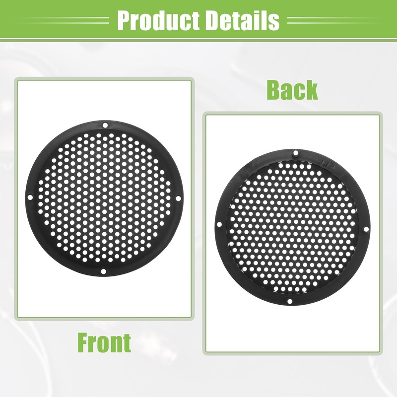 X AUTOHAUX 5" Car Speaker Grills Cover Mesh with Screws