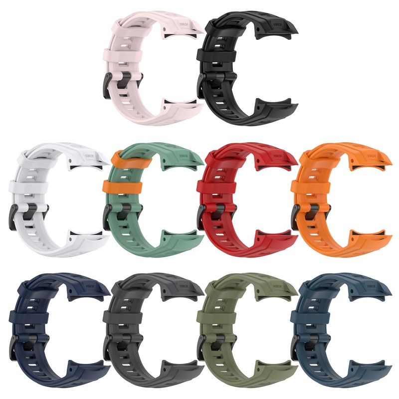 Band for Garmin Instinct 3, Soft Silicone Replacement Watch Band