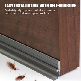 Door Insulation Strip,Window Seal Strip Waterproof Draft Stopper - Flexible Under Door Gap Filler Weather Stripping Window Sealer for Living Room Bedroom
