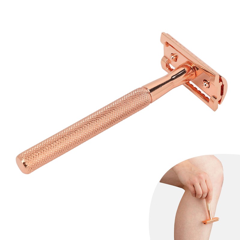 Hair Blade Handle Waterproof Metal Portable Manual Hair Blade Handle
