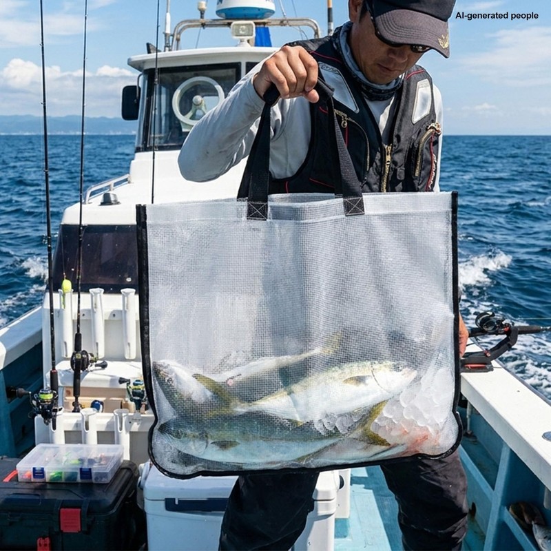 GZZTORES 100% Leakproof Fishing Tournament Weigh In Bag PU +
