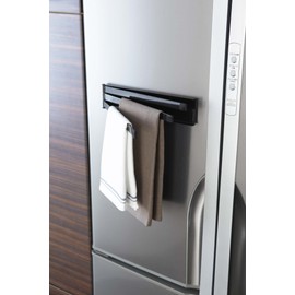 山崎実業 マグネット布巾ハンガー タワー ブラック 2457