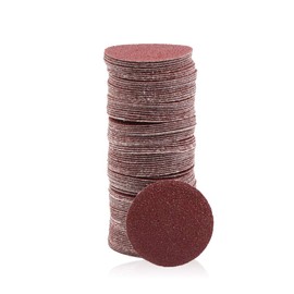 SPEEDWOX 100 Pieces Sanding Discs 2" Sandpaper 60 Grit Hook and Loop Sanding Discs for Grinder Drill Grinder Rotary Tools Fixing Woodworking