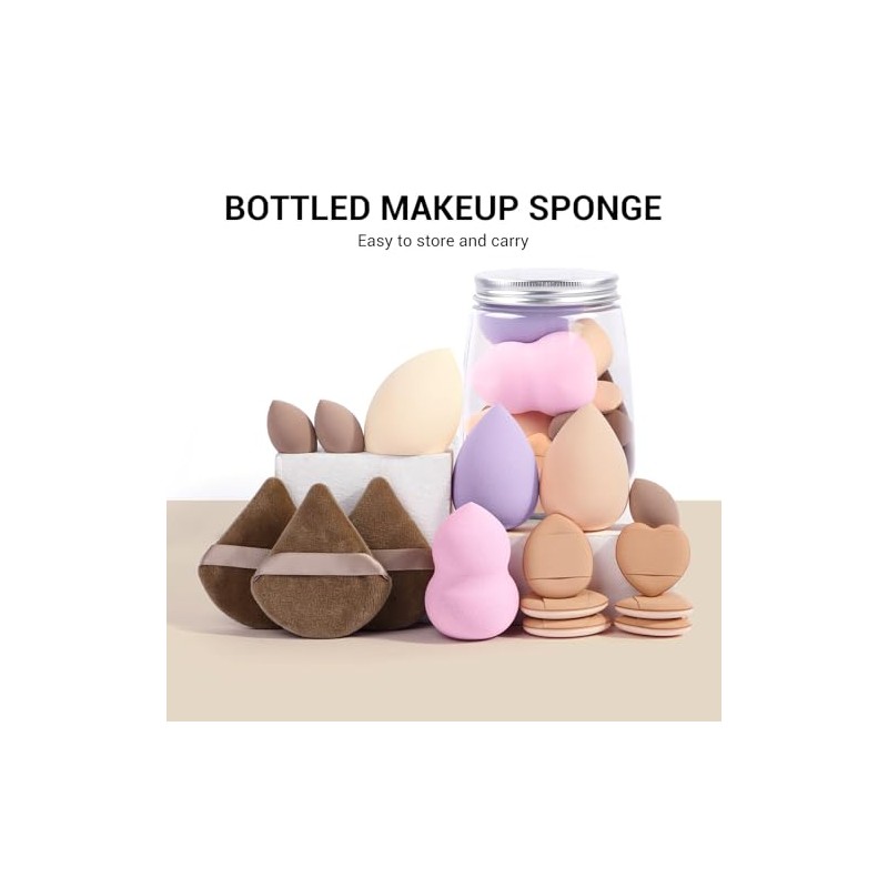 MAANGE 40 Piece Brochas para Maquillaje Kit Completo Profesional con