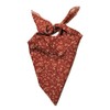 Shanlin Unisex Floral Cotton Bandanas 22”x22 (Tinyfloral Pattern Rust Red)