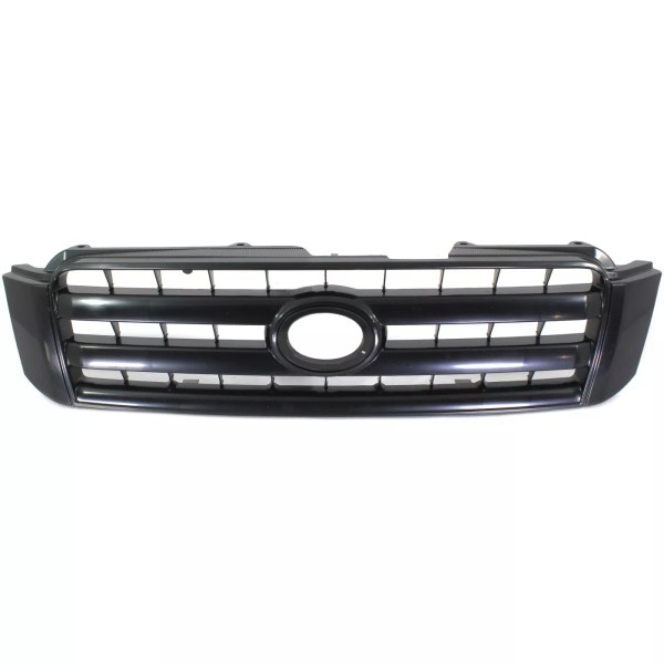 Evan-Fischer Grille For 2004-2007 Toyota Highlander Painted Black Shell and