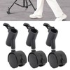 360° Rotatable Quiet Light Stand Wheels, Pack of 3 Tripod