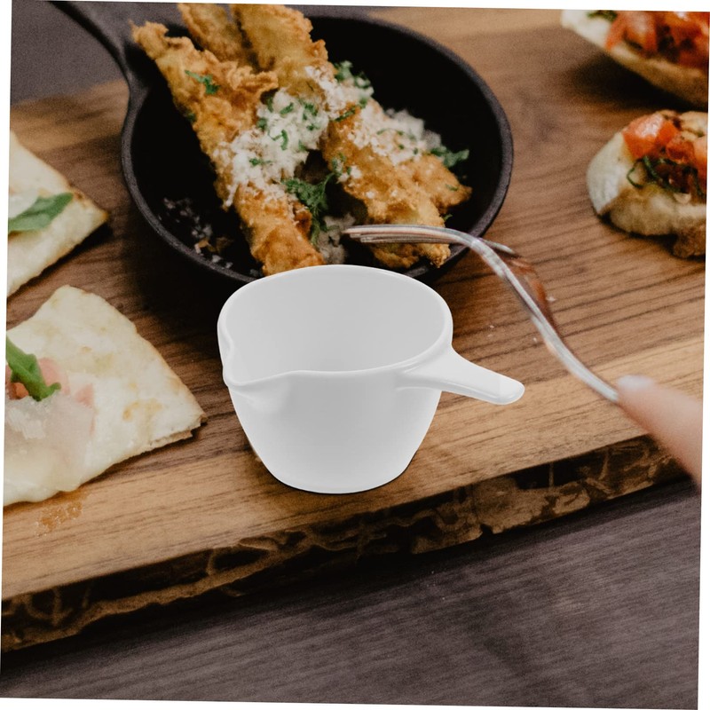 Ciieeo Household Ceramic Sauce Dish with Handle Multi Function Condiment