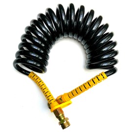 MelTruck® 2 x Air Coil Air Hose Compressed Air Loop Spiral Hose Truck 2x M16 4.5 m
