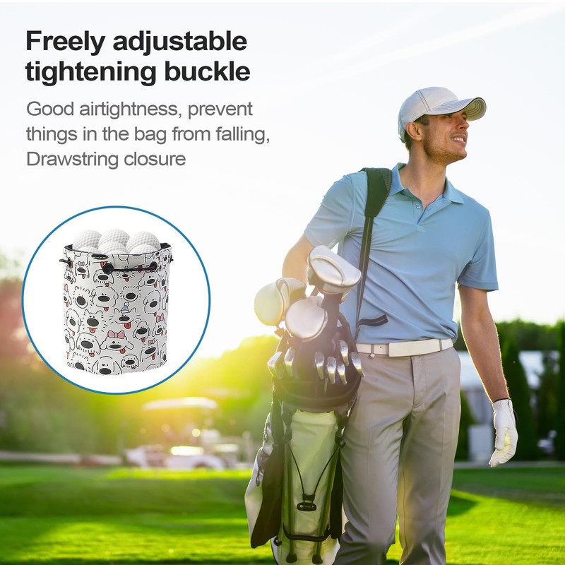 Golf Valuables Pouch | Store 12-18 Balls Valuables Organizer Tee