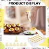 Sunnychicc 2 Pcs Deviled Egg Carrier with Syringe Stackable Clear