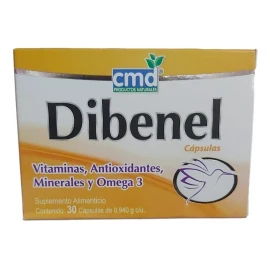 CMD Dibenel Vitaminas Minerales Antioxidantes Y Omega3 Con 30cap Sabor Sin Sabor