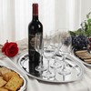 6-Pack Large Silver Serving Trays (16" x 12") – Oval