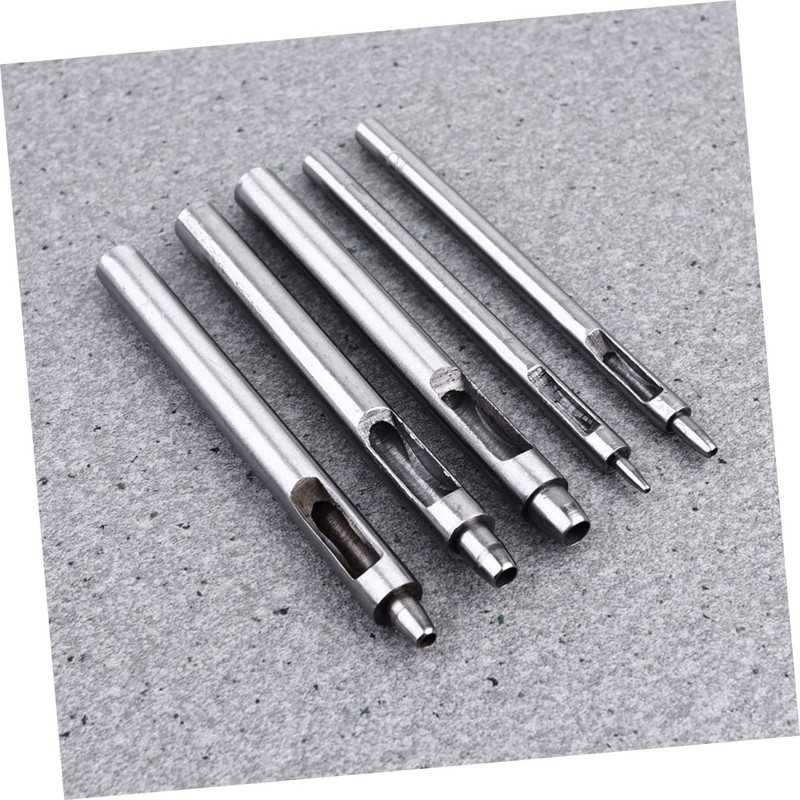 SHINEOFI 1 Set Leather Hollow Round Punch Tool Durable Belt