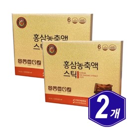 Pocheon Ginseng Farming Association Red Ginseng Concentrate Sticks 30 packs x 2 middle-aged senior citizens thank you gift / 포천인삼영농조합 홍삼농축액 스틱 30포 x 2개 중장년 시니어 노인 감사인사 선물