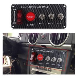 ABEL Botón De Arranque Racing Switch Encendido Panel De Auto 12v