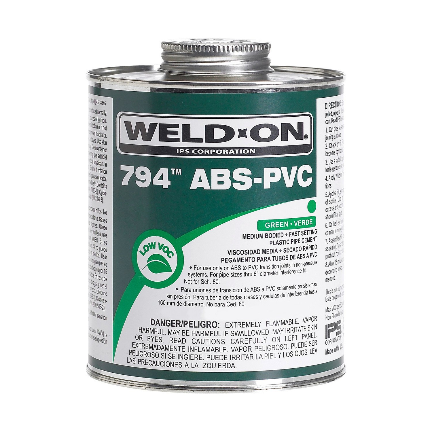 Weld-On 13369 794 ABS-PVC Medium-Bodied High-Strength Transition ...