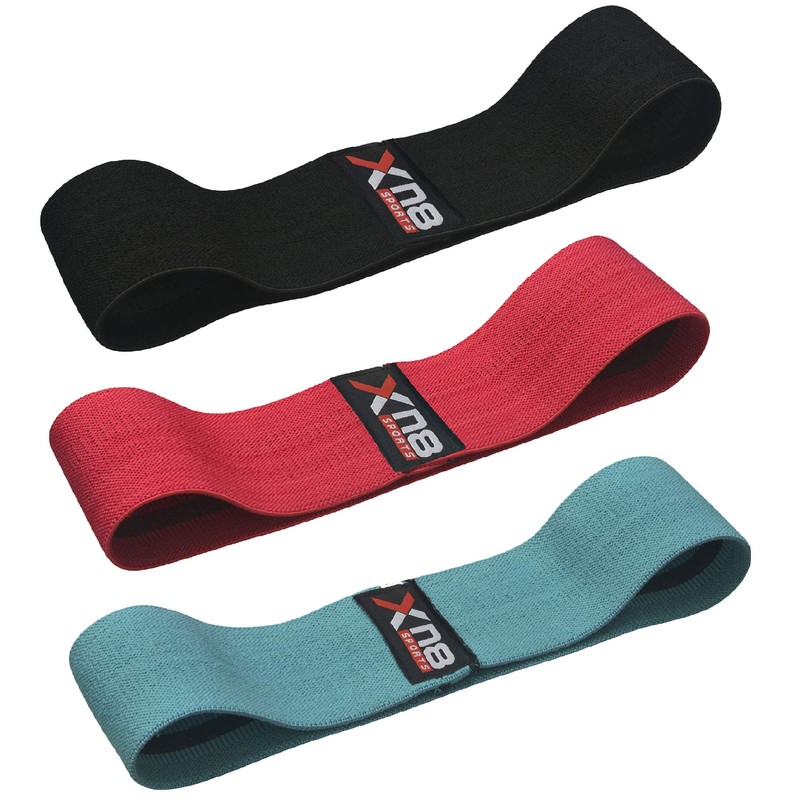 XN8 Fabric Resistance Bands Exercise Loops Booty Non-Slip Workout Band