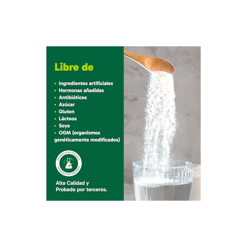 Organika Colágeno Hidrolizado Polvo Tipo Sabor Non Gmo 500 Aporta