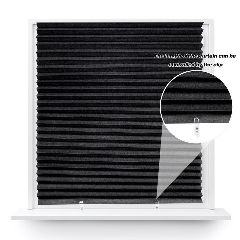 2 Pack Temporary Blackout Blinds, 150 * 60cm Stick on