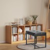 ACONUP Modern Leather Ottoman Bench, PU Leather Vanity Stools Chairs