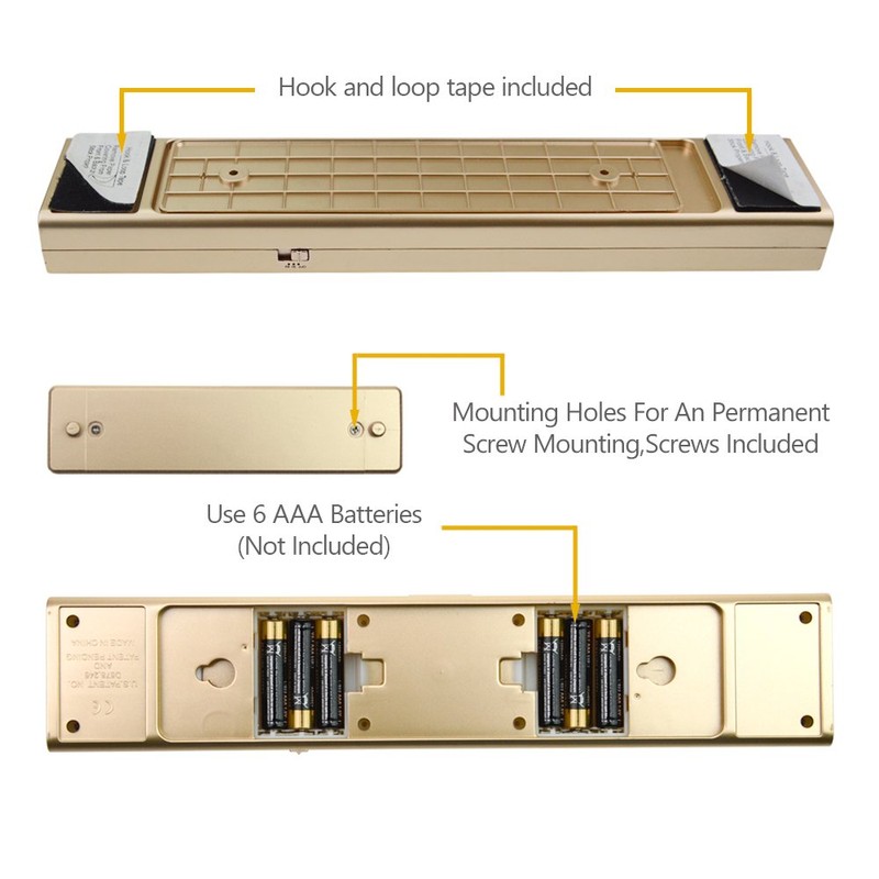 LUXSWAY LED Motion Sensor Light, Under Cabinet Light Battery Operated,