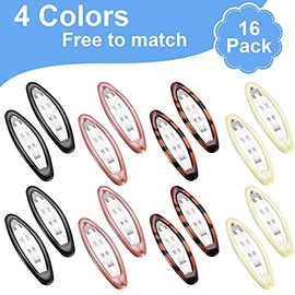 16 Clips de Pelo de Mujeres Grandes en Forma de Gota de Agua Ovalada 2,8 Pulgadas Pasadores de Metal Antideslizantes de Barniz al Horno Accesorios de 