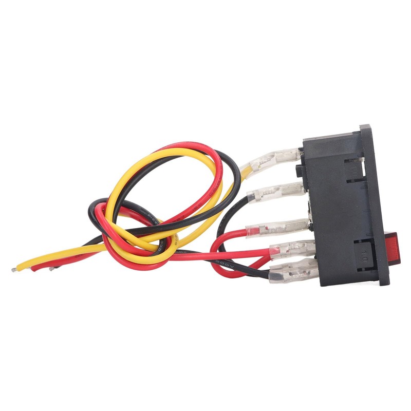 4PCS AC250V 10A Rocker Switch, 3 Pins Inlet Power Socket