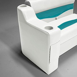 DeckMate® 7" Right Pontoon Boat Seat Arm (Ivory)