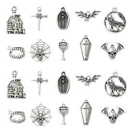 KitBeads Antique Pendant Charms Vintage Assorted Jewelry Charms for Jewelry Making Bulk