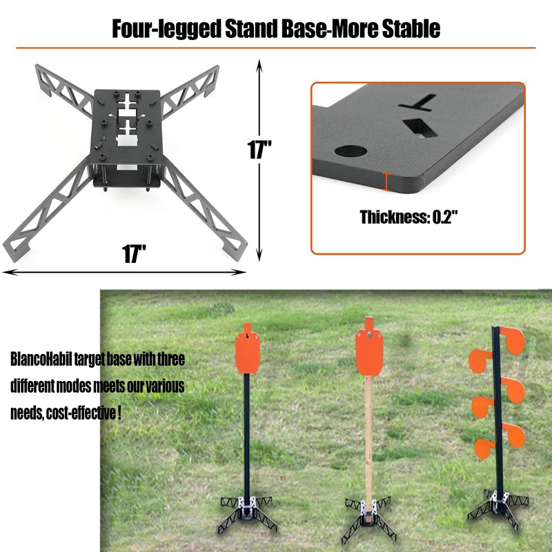 Steel Shooting Targets with Stand, AR500 Steel Hostage Reactive Shooting