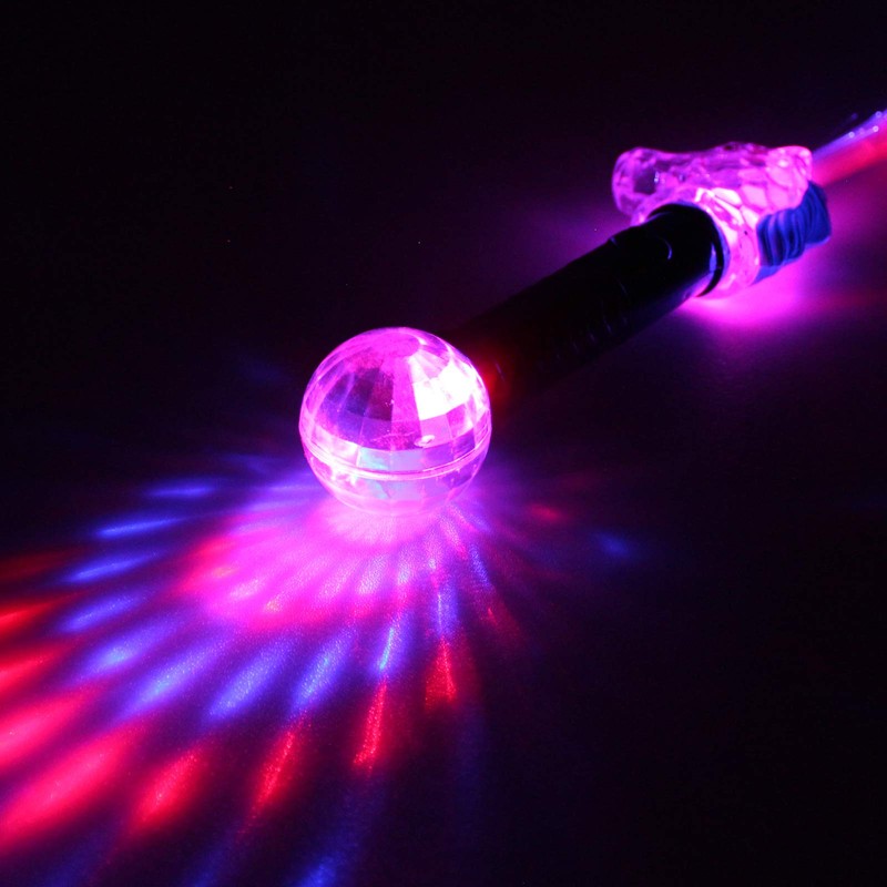 The Glow Company Light Up Flashing Unicorn Fibre Optic Torch