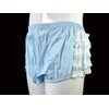 Haian Rumba Adult Plastic Ruffle Incontinence Pants White PVC (XX-Large,