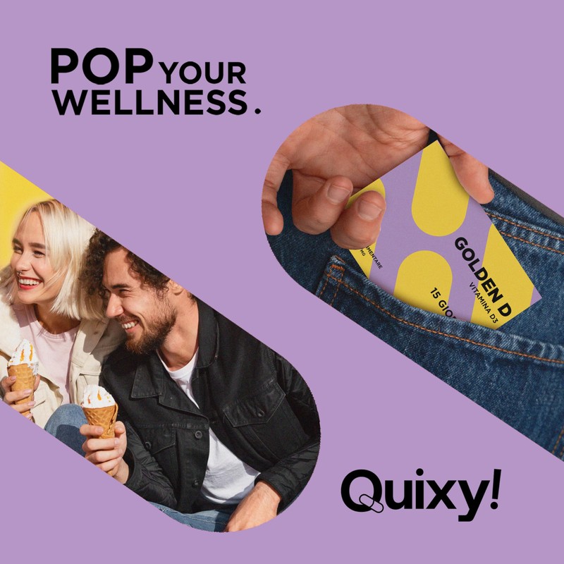 Quixy - Golden D Integratore Ossa e Muscoli, Forza e