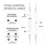 Tech Uino Auriculares USB C de 1.2m con Micrófono, Compatibles